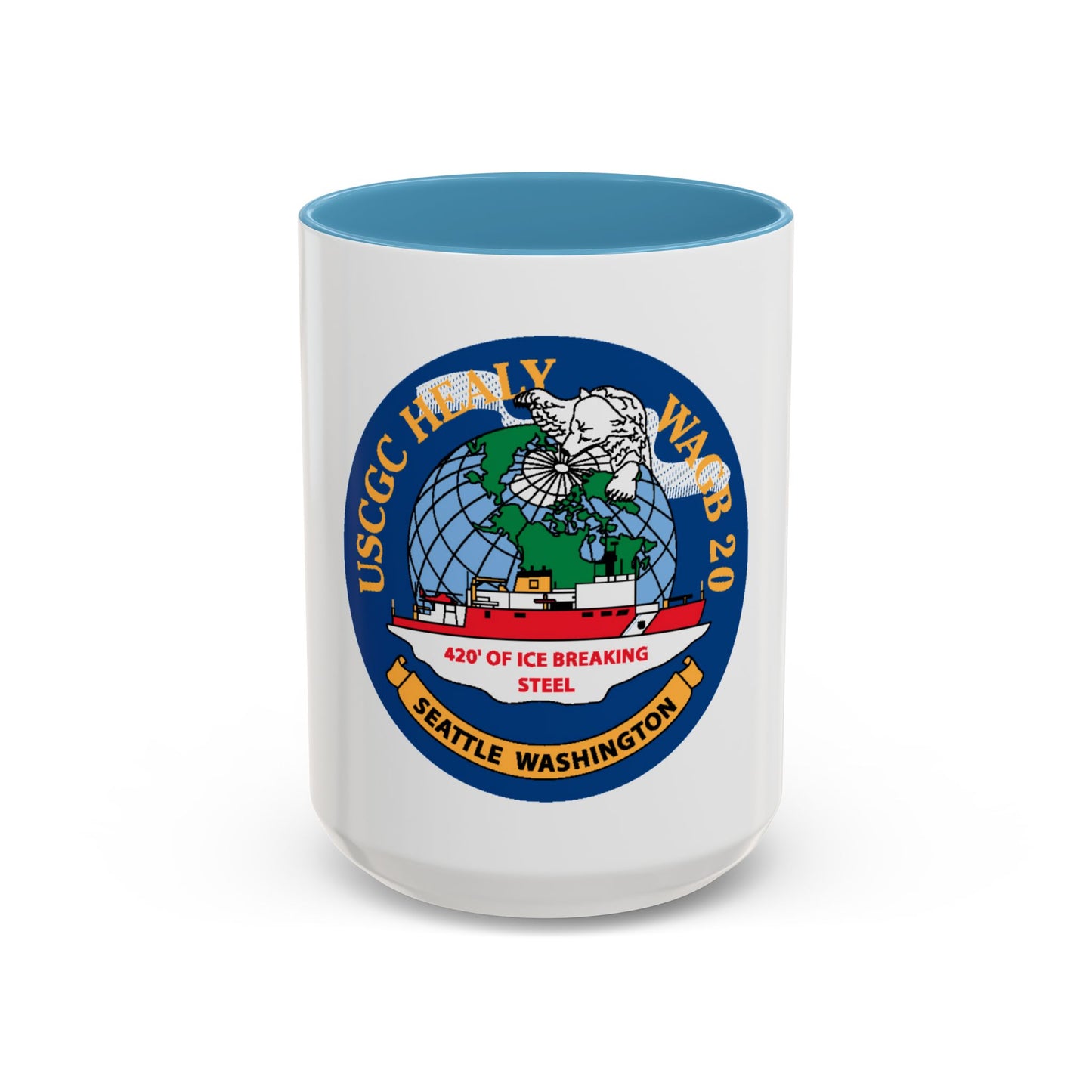 USCGC Healy WAGB 20 Seattle Wash (U.S. Coast Guard) Accent Coffee Mug