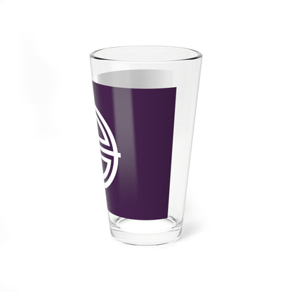 Flag of Saroma Hokkaido (Japan) Pint Glass 16oz