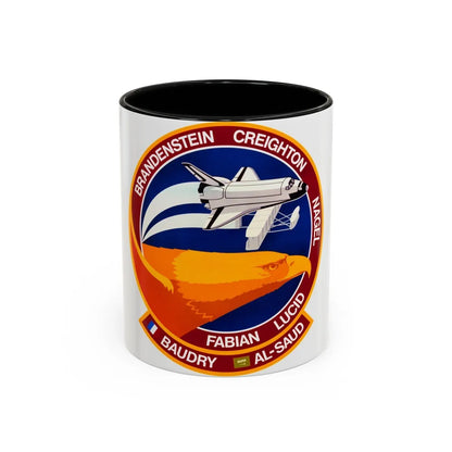 STS 51 g (NASA) Accent Coffee Mug-11oz-Black-Go Mug Yourself