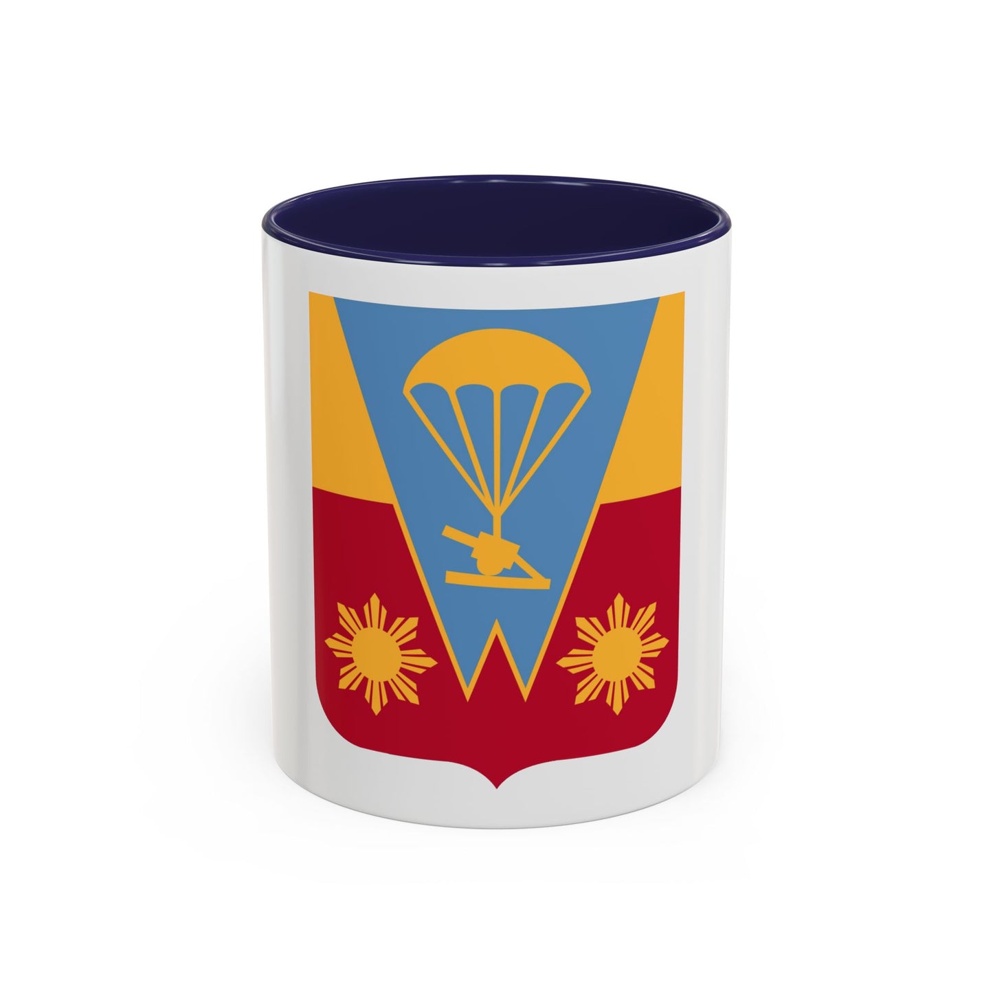 674th Airborne Field Artillery Battalion v2 (U.S. Army) Accent Coffee Mug