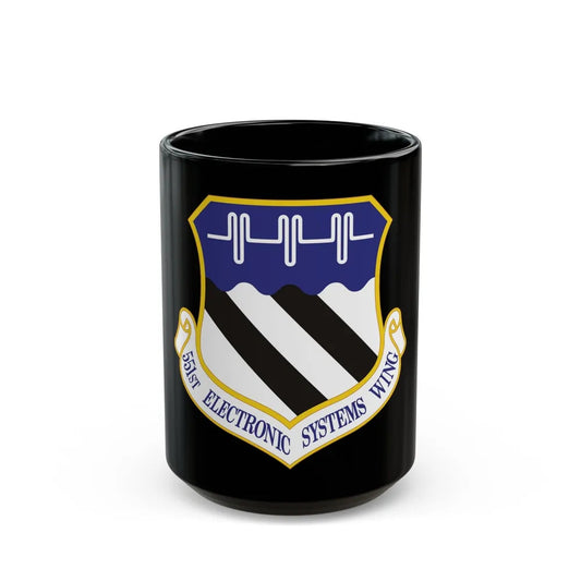 551st Electronic Systems Wing (U.S. Air Force) Black Coffee Mug-15oz-Go Mug Yourself