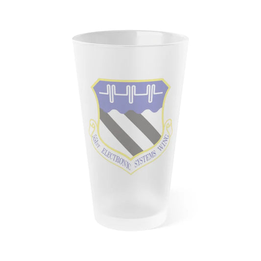 551st Electronic Systems Wing (U.S. Air Force) Frosted Pint Glass 16oz-16oz-Frosted-Go Mug Yourself