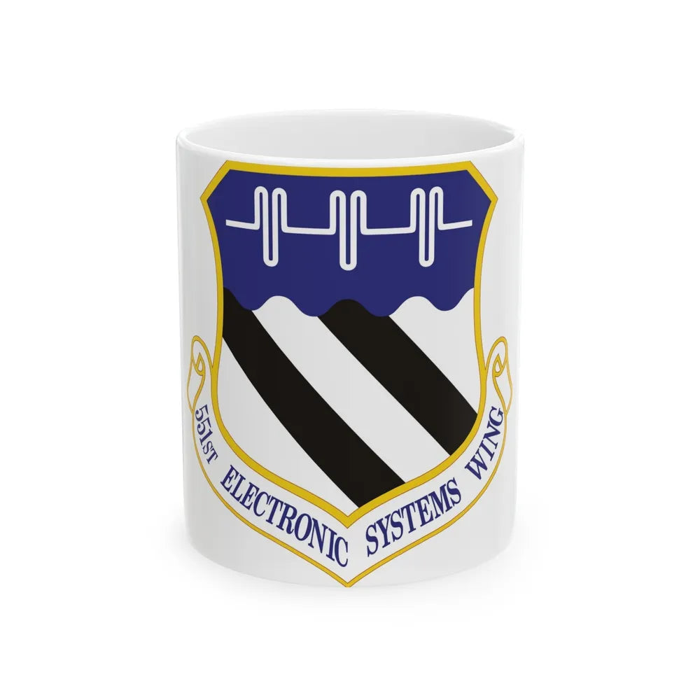 551st Electronic Systems Wing (U.S. Air Force) White Coffee Mug-11oz-Go Mug Yourself