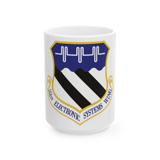 551st Electronic Systems Wing (U.S. Air Force) White Coffee Mug-15oz-Go Mug Yourself