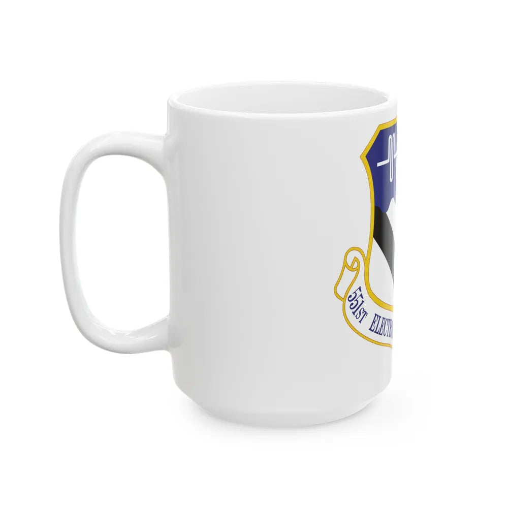 551st Electronic Systems Wing (U.S. Air Force) White Coffee Mug-Go Mug Yourself