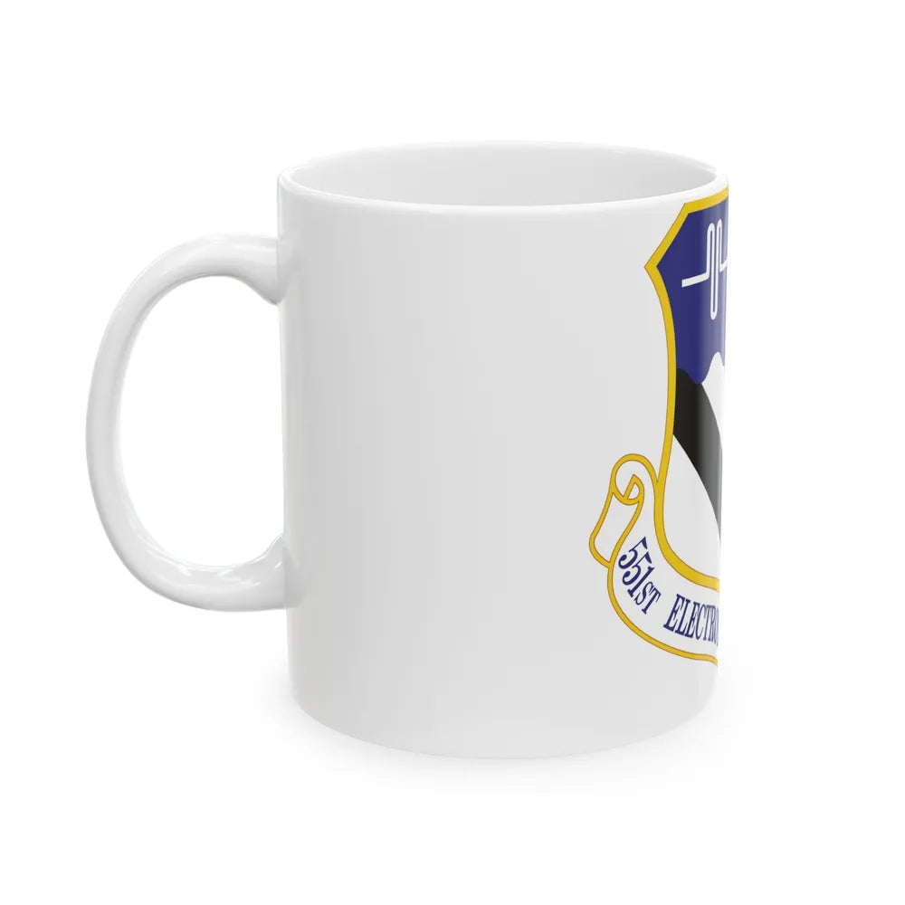 551st Electronic Systems Wing (U.S. Air Force) White Coffee Mug-Go Mug Yourself