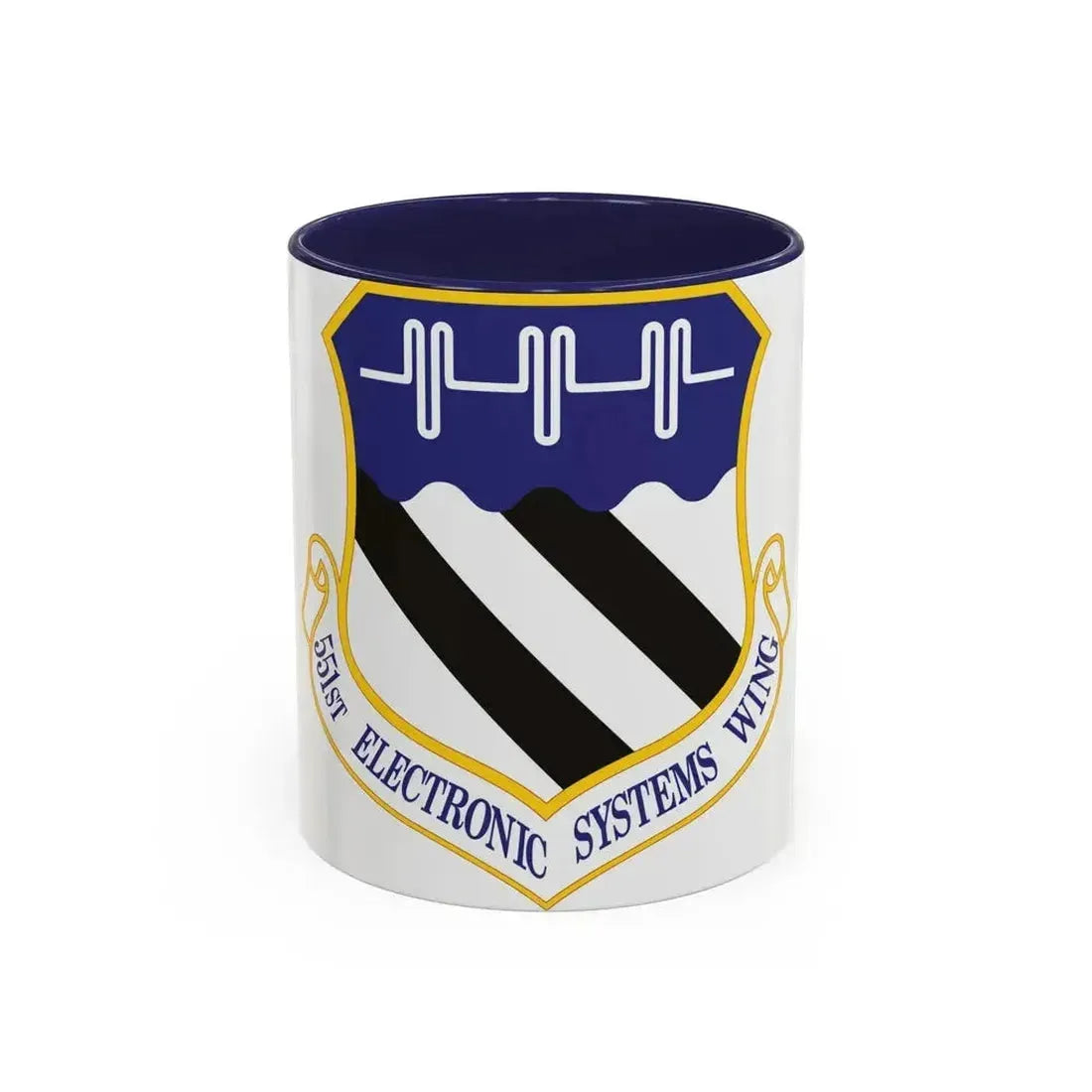 551st Electronic Systems Wing (U.S. Air Force) Accent Coffee Mug 11oz Navy - Go Mug Yourself