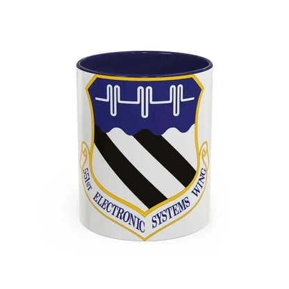 551st Electronic Systems Wing (U.S. Air Force) Accent Coffee Mug 11oz Navy - Go Mug Yourself