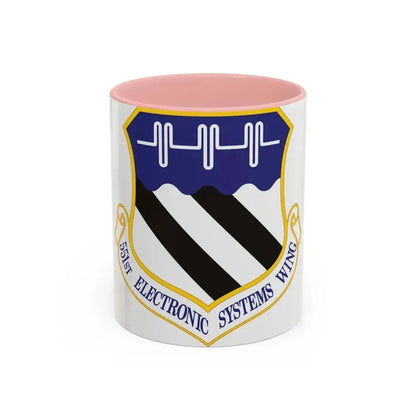 551st Electronic Systems Wing (U.S. Air Force) Accent Coffee Mug 11oz Pink - Go Mug Yourself