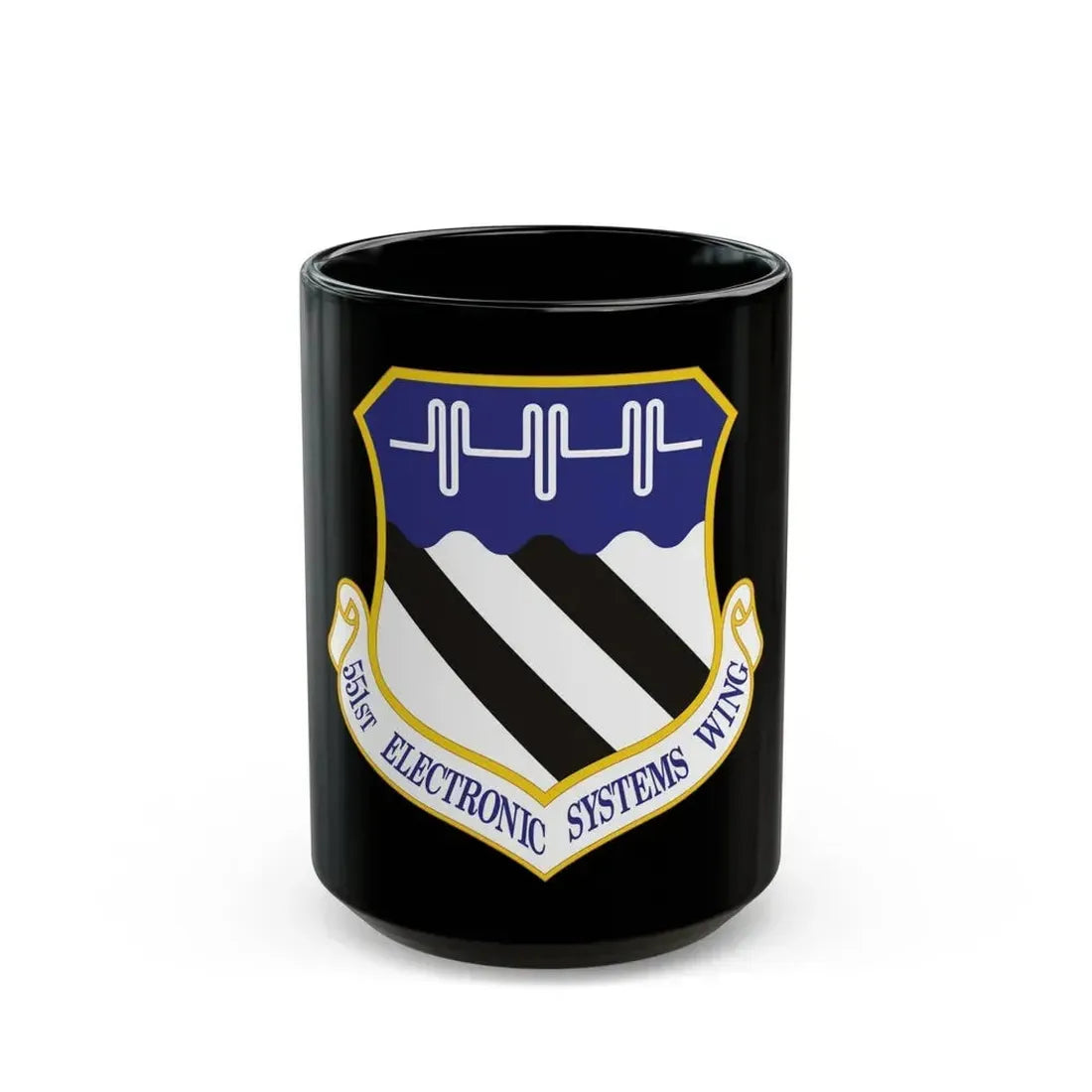 551st Electronic Systems Wing (U.S. Air Force) Black Coffee Mug 15oz - Go Mug Yourself