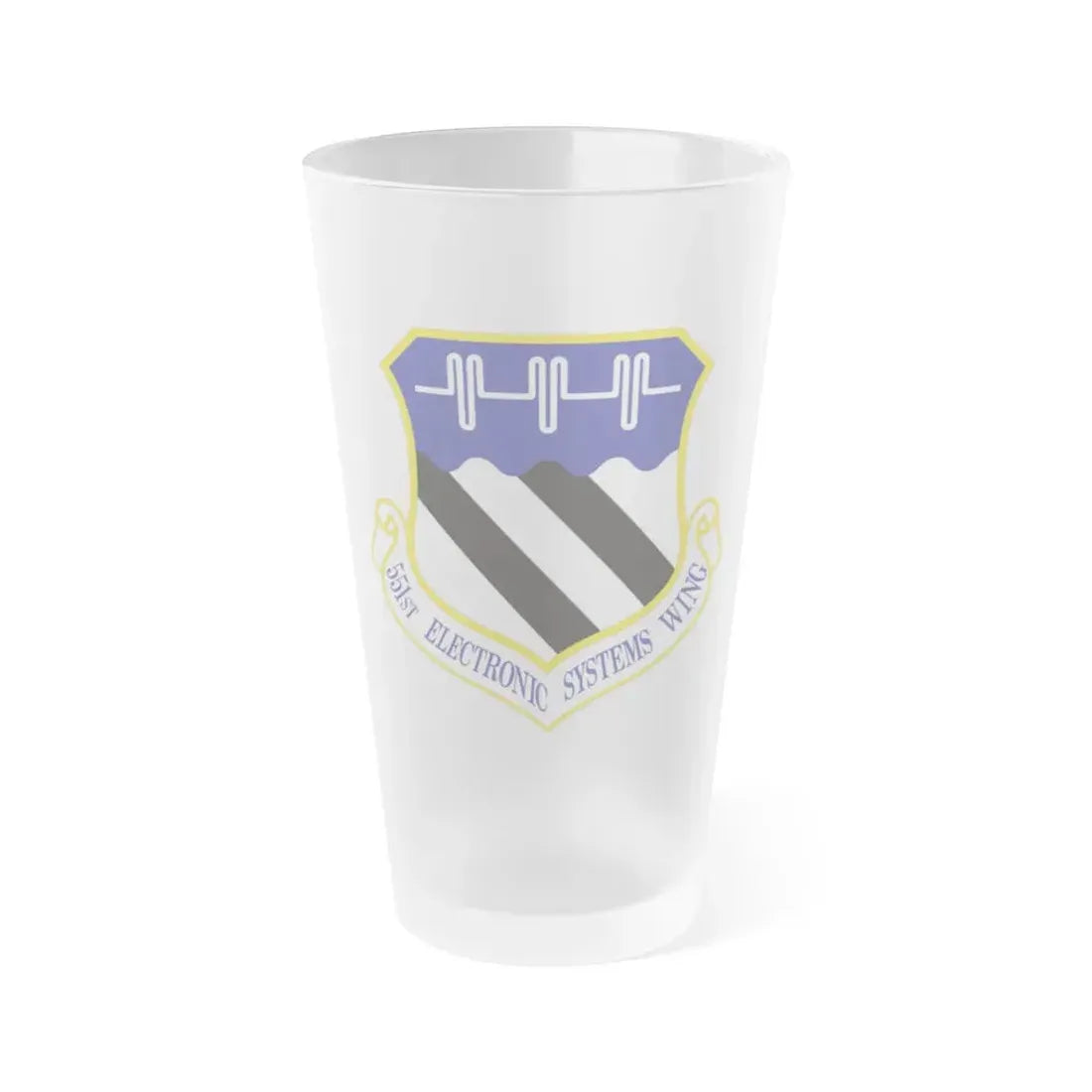 551st Electronic Systems Wing (U.S. Air Force) Frosted Pint Glass 16oz 16oz Frosted - Go Mug Yourself