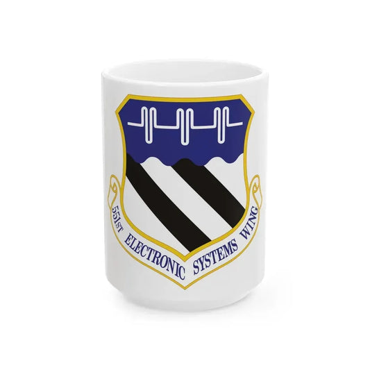 551st Electronic Systems Wing (U.S. Air Force) White Coffee Mug 15oz - Go Mug Yourself