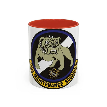 552 Maintenance Squadron ACC (U.S. Air Force) Accent Coffee Mug 11oz Red - Go Mug Yourself