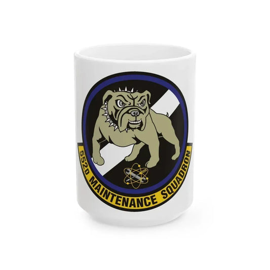 552 Maintenance Squadron ACC (U.S. Air Force) White Coffee Mug 15oz - Go Mug Yourself