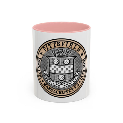 Seal of Pittsfield Massachusetts - Accent Coffee Mug