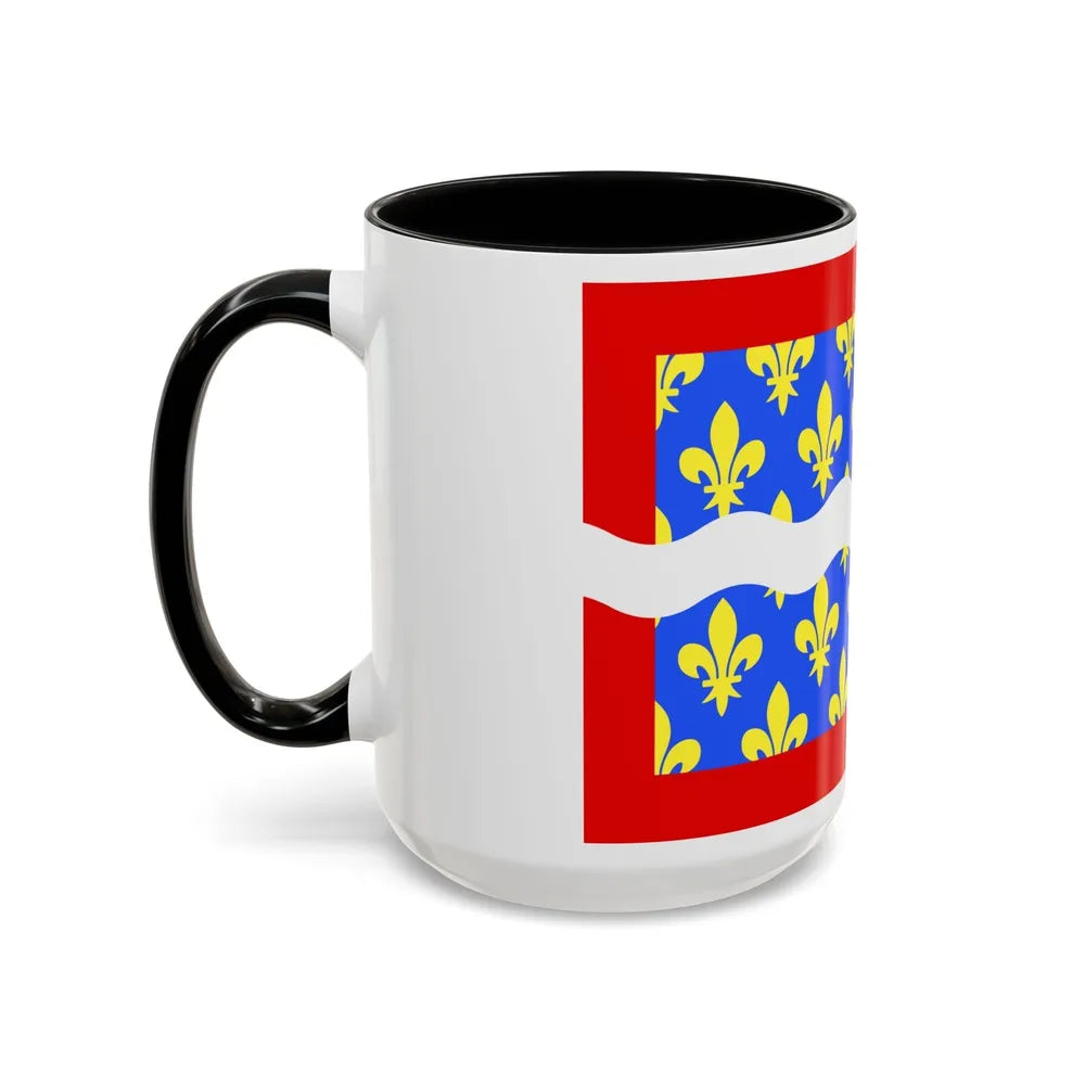 Flag of Cher France - Accent Coffee Mug-Go Mug Yourself