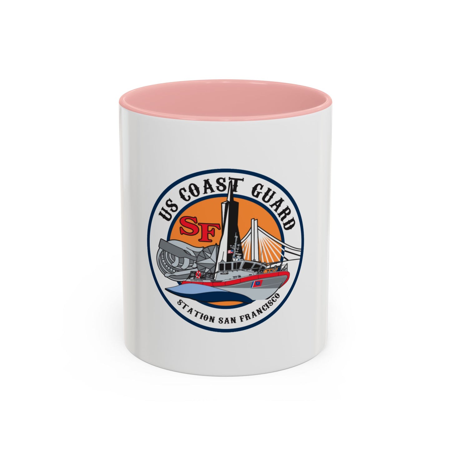USCGS San Francisco Station (U.S. Coast Guard) Accent Coffee Mug