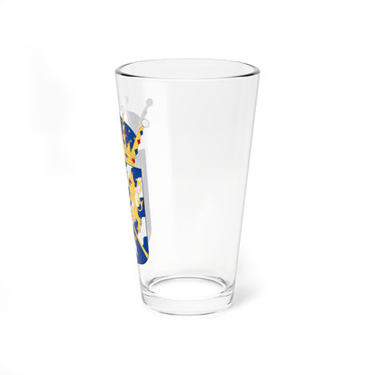 Kronprins Carl XVI Gustaf vapen (Sweden) (Coat of Arms) Pint Glass 16oz
