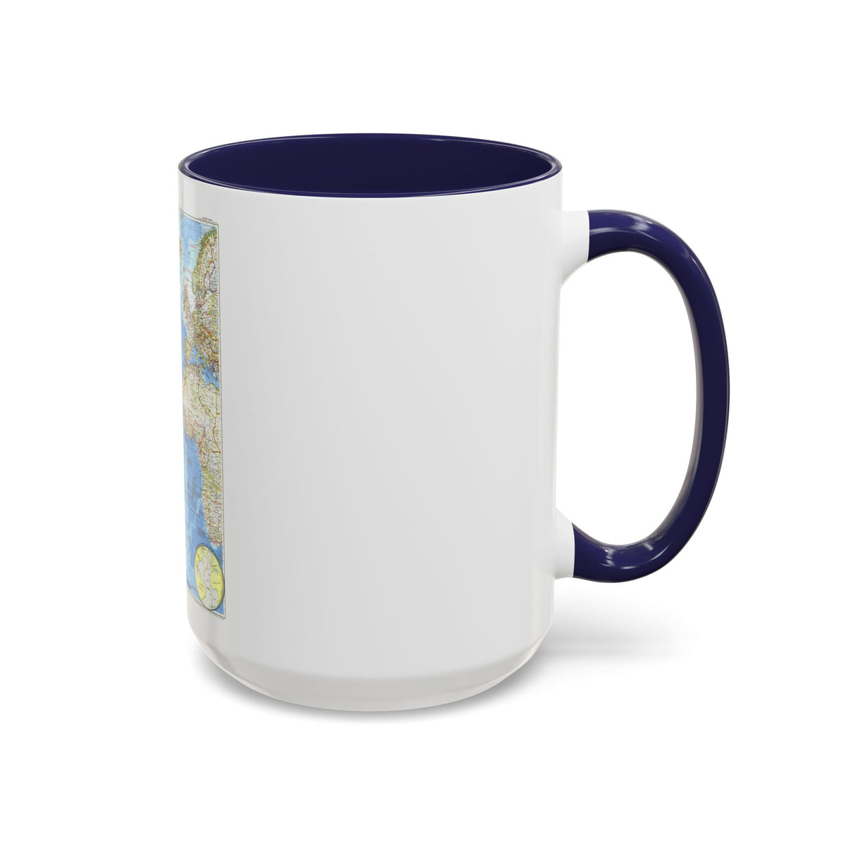 Atlantic Ocean (1955) (Map) Accent Coffee Mug