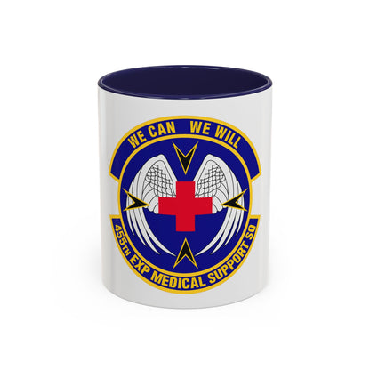 455th Expeditionary Medical Support Squadron (U.S. Air Force) Accent Coffee Mug