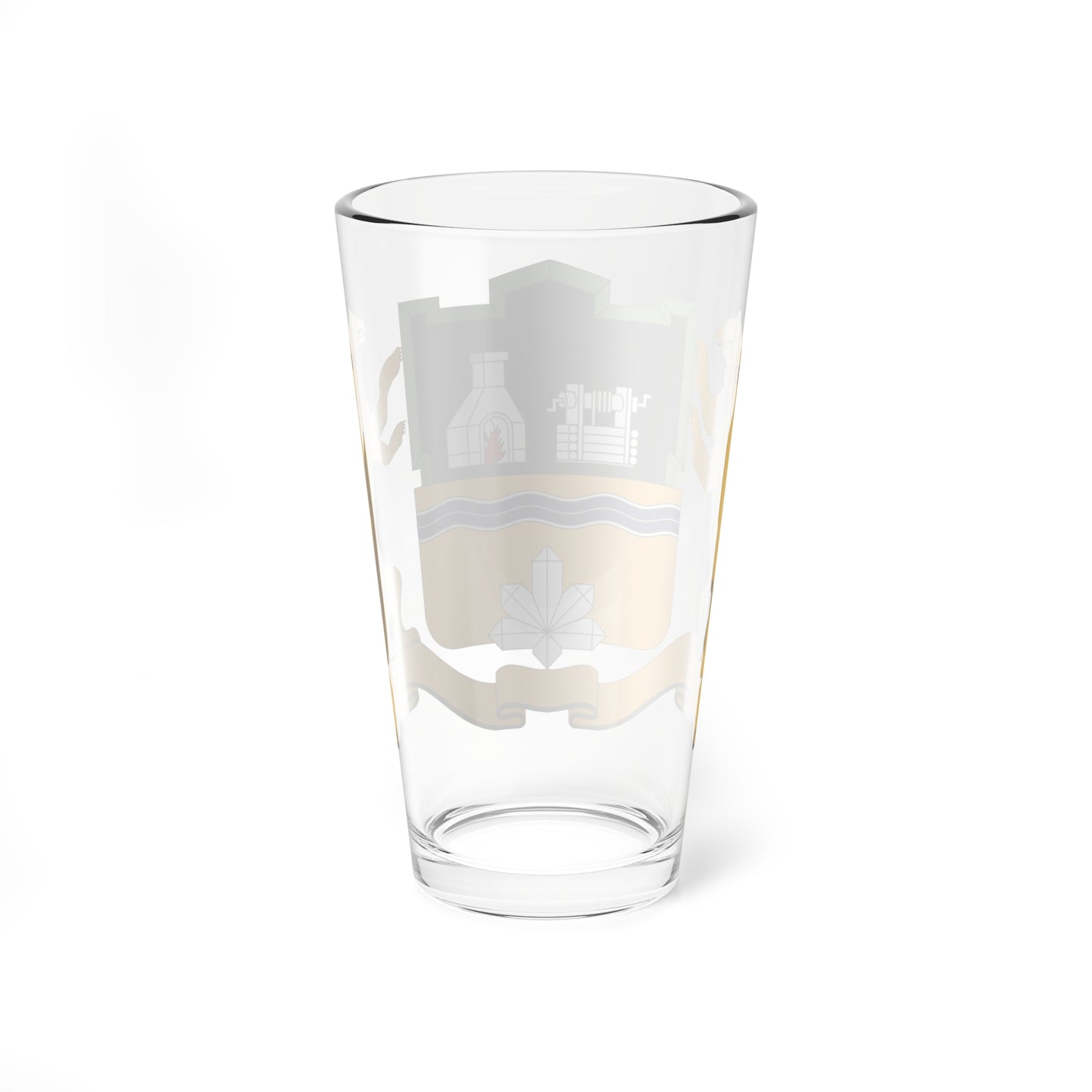 Coat of Arms of Yekaterinburg Sverdlovsk oblast 1998 (Russia) (Coat of Arms) Pint Glass 16oz