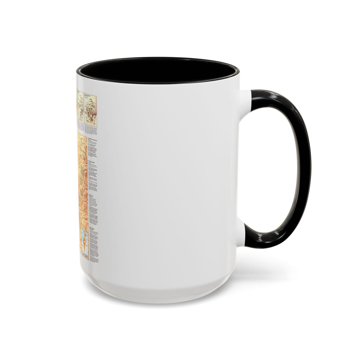 Jerusalem (1996) (Map) Accent Coffee Mug