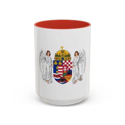 Coat of arms of the Lands of the Holy Hungarian Crown (1896-1915) - Accent Coffee Mug