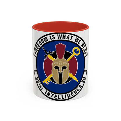 531 Intelligence Squadron ACC (U.S. Air Force) Accent Coffee Mug