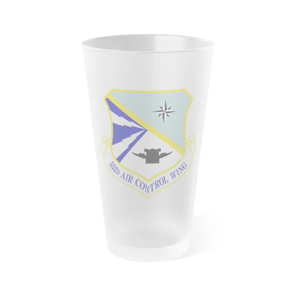 552d Air Control Wing (U.S. Air Force) Frosted Pint Glass 16oz-Go Mug Yourself