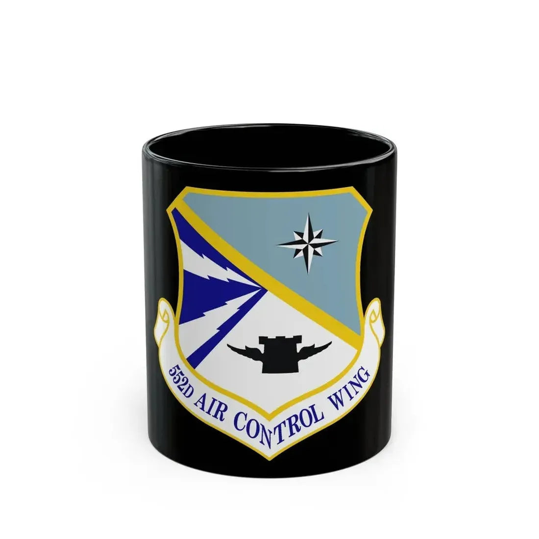 552d Air Control Wing (U.S. Air Force) Black Coffee Mug 11oz - Go Mug Yourself