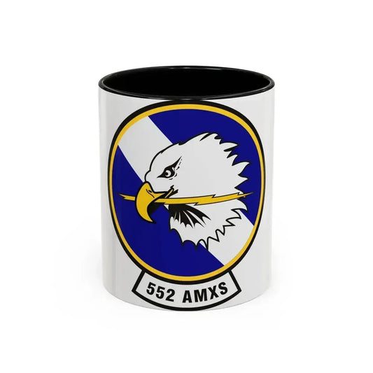552d Aircraft Maintenance Squadron (U.S. Air Force) Accent Coffee Mug 11oz Black - Go Mug Yourself