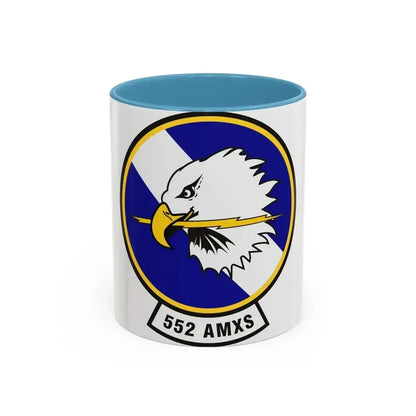 552d Aircraft Maintenance Squadron (U.S. Air Force) Accent Coffee Mug 11oz Light Blue - Go Mug Yourself