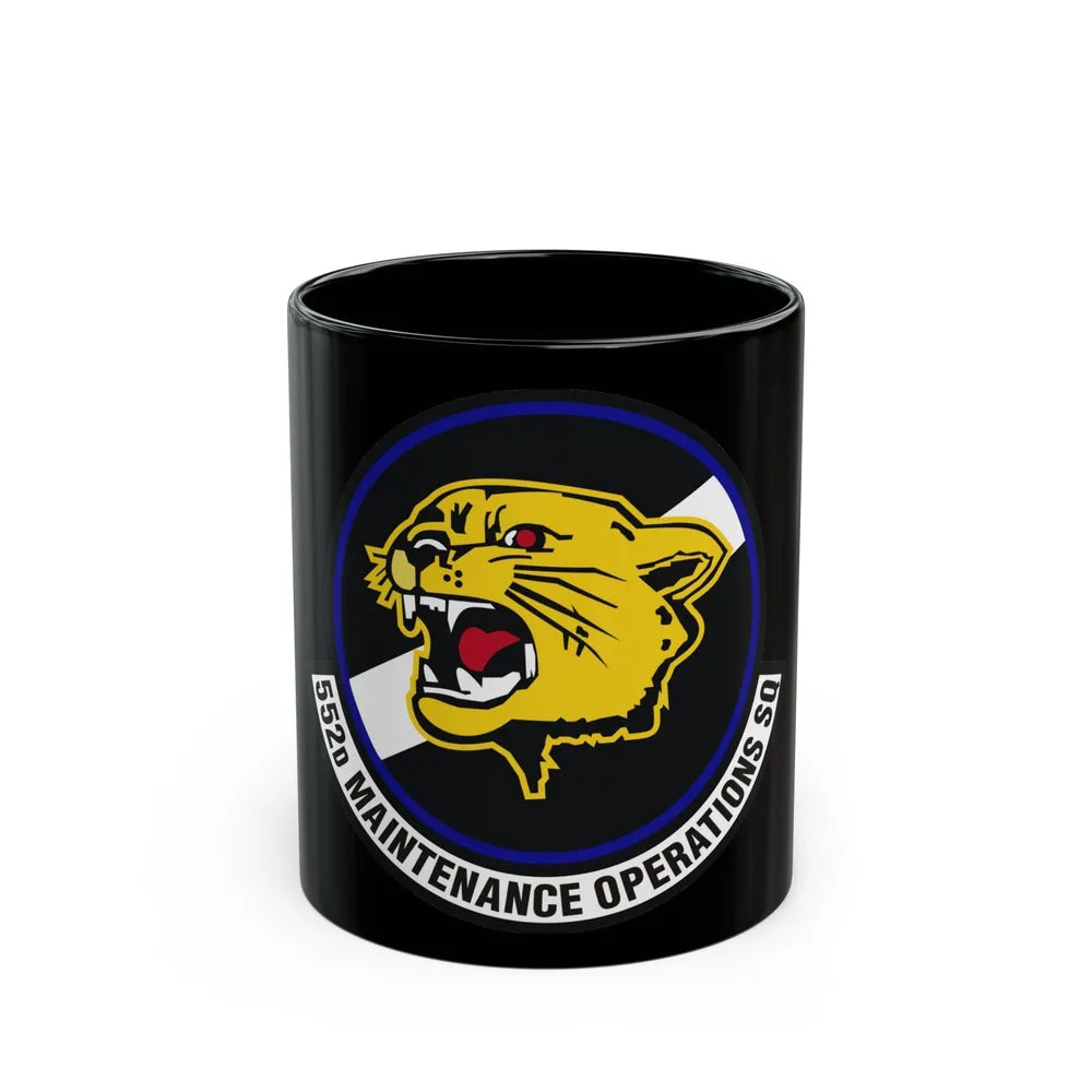 552nd Maintenance Operations Squadron (U.S. Air Force) Black Coffee Mug-11oz-Go Mug Yourself