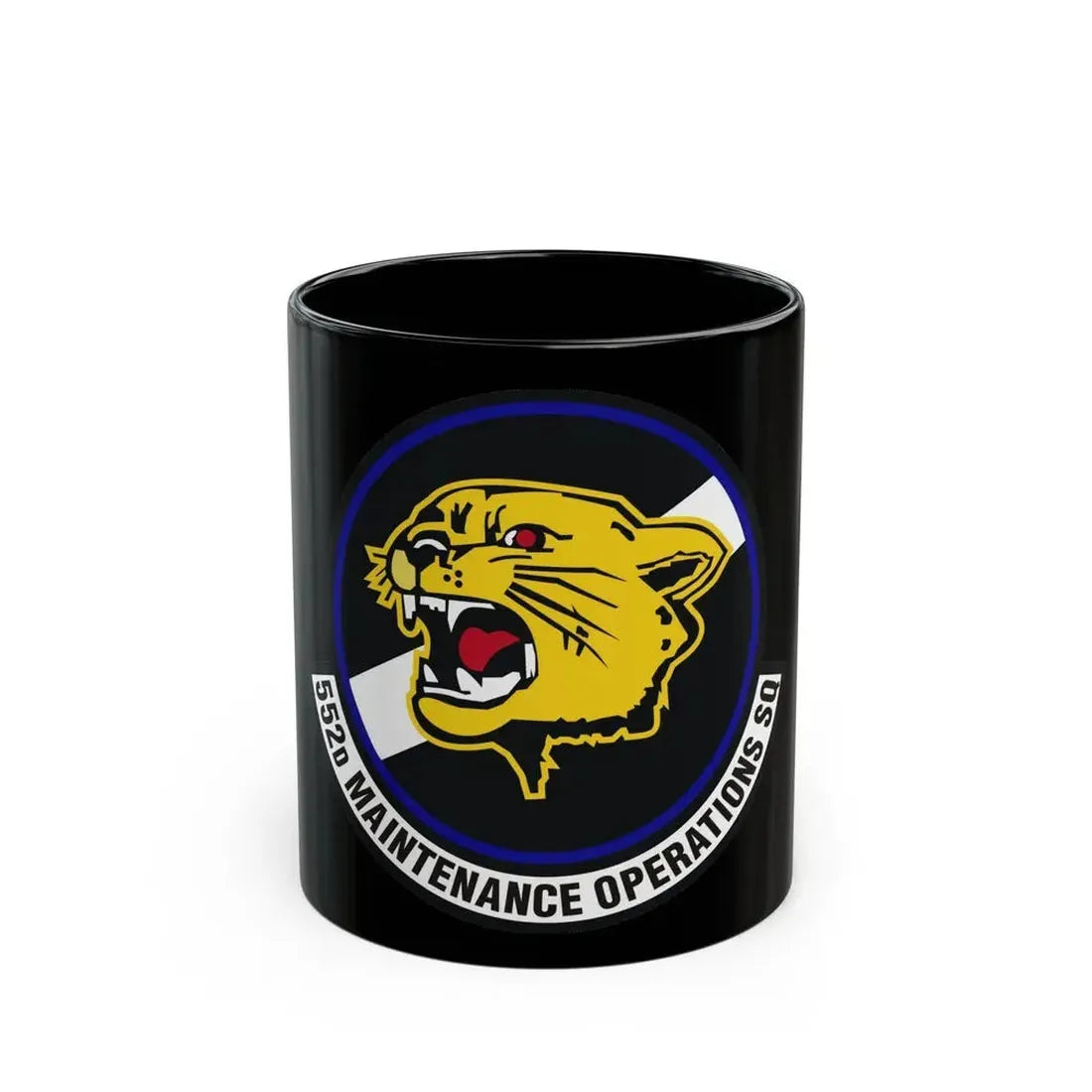 552nd Maintenance Operations Squadron (U.S. Air Force) Black Coffee Mug 11oz - Go Mug Yourself