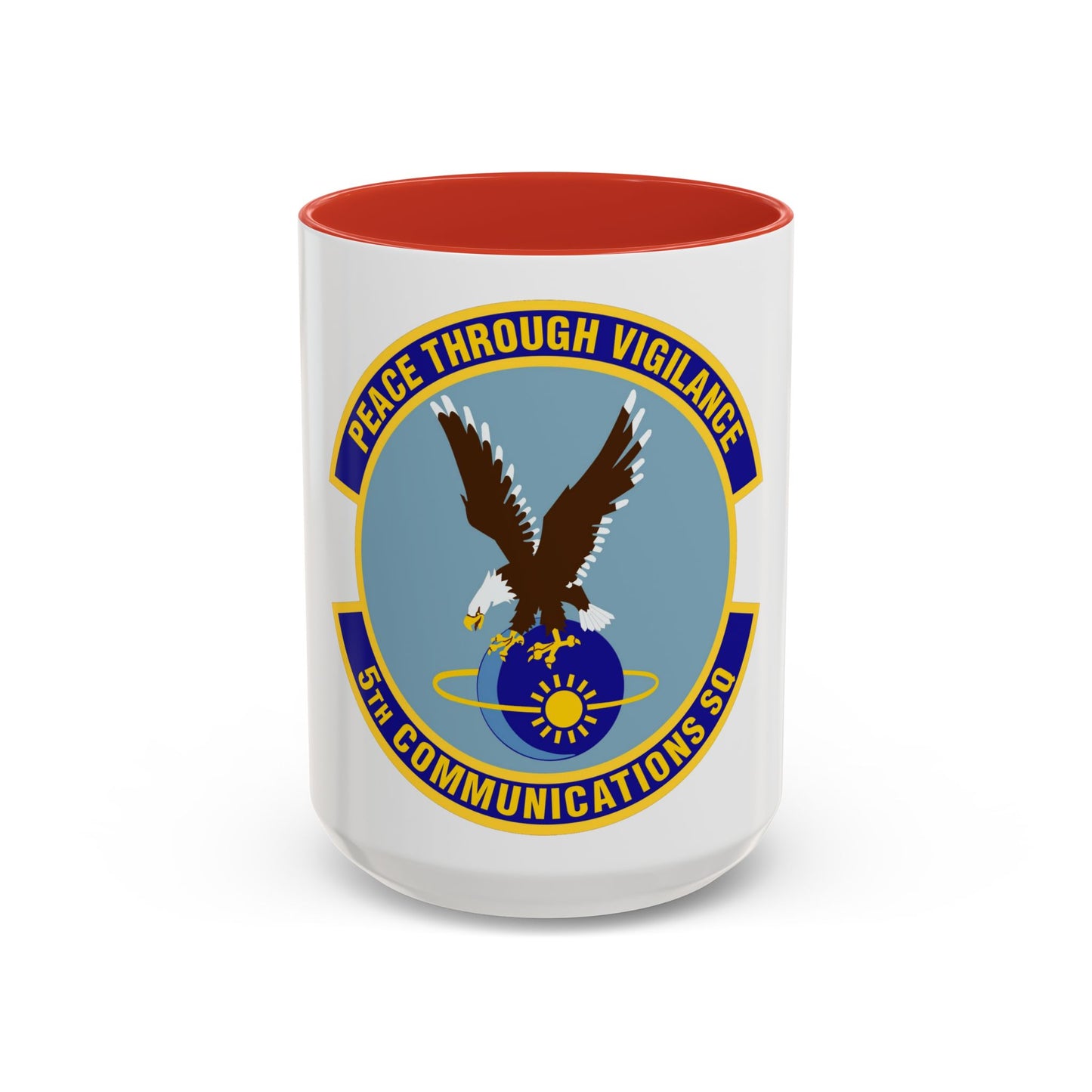 5th Communications Squadron (U.S. Air Force) Accent Coffee Mug