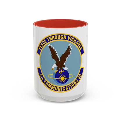 5th Communications Squadron (U.S. Air Force) Accent Coffee Mug