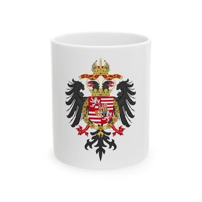 Greater Coat of Arms of Ferdinand I, Holy Roman Emperor - White Coffee Mug