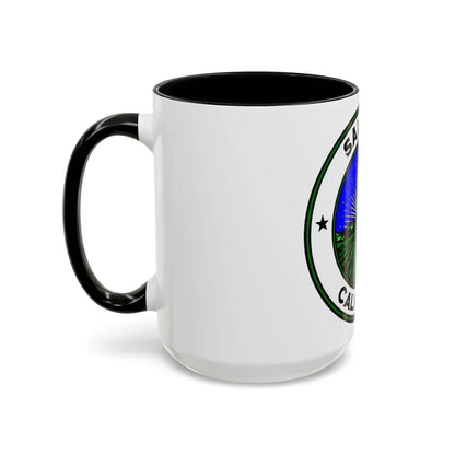 Seal of Salinas California - Accent Coffee Mug-Go Mug Yourself