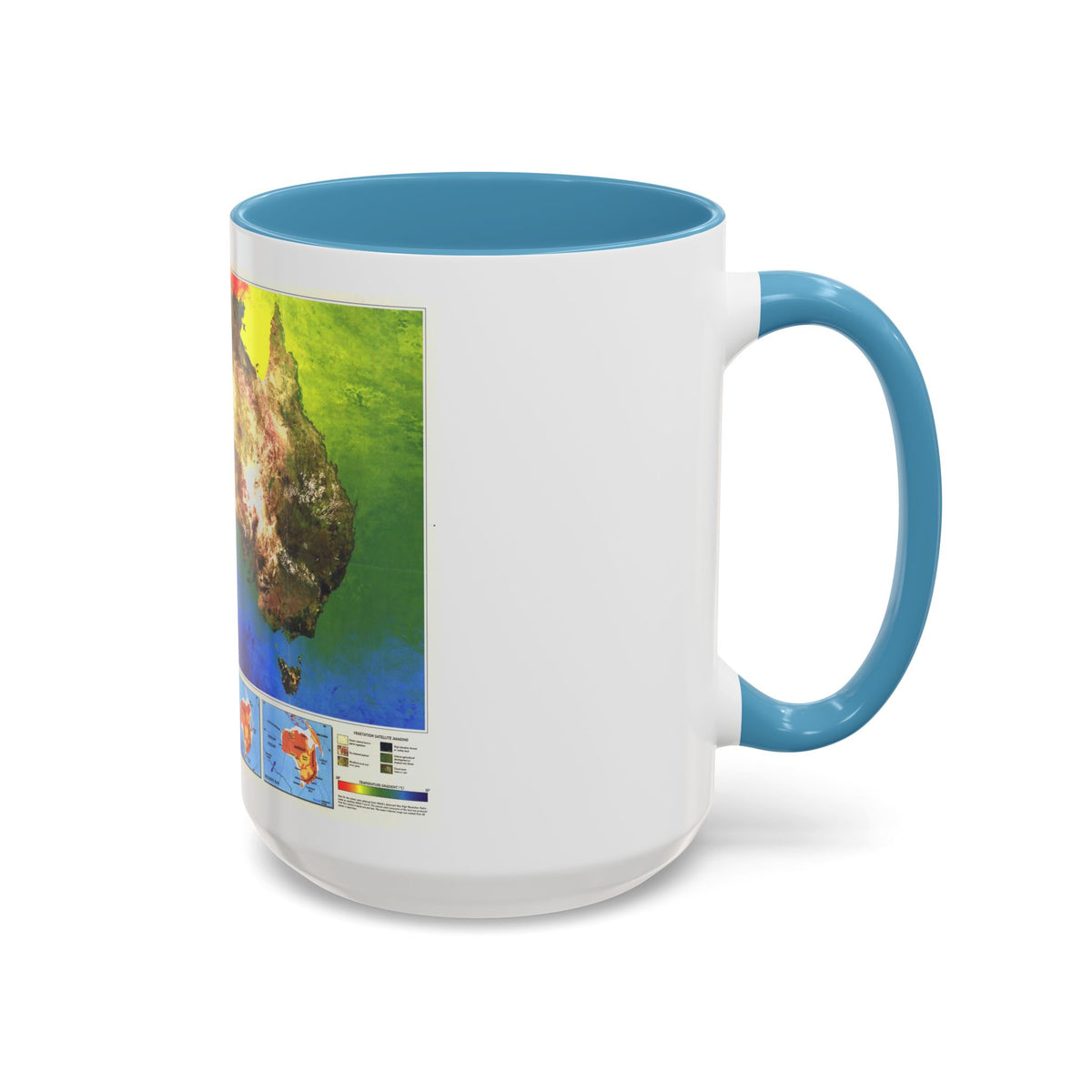 Australia's Continental Odyssey (1988) (Map) Accent Coffee Mug