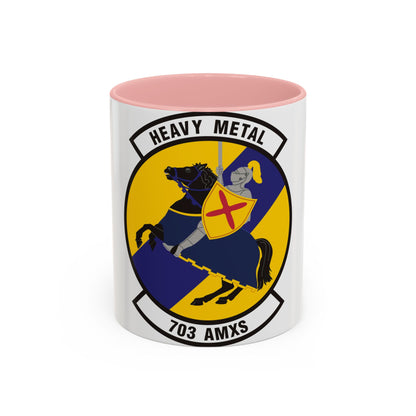 703d Aircraft Maintenance Squadron (U.S. Air Force) Accent Coffee Mug