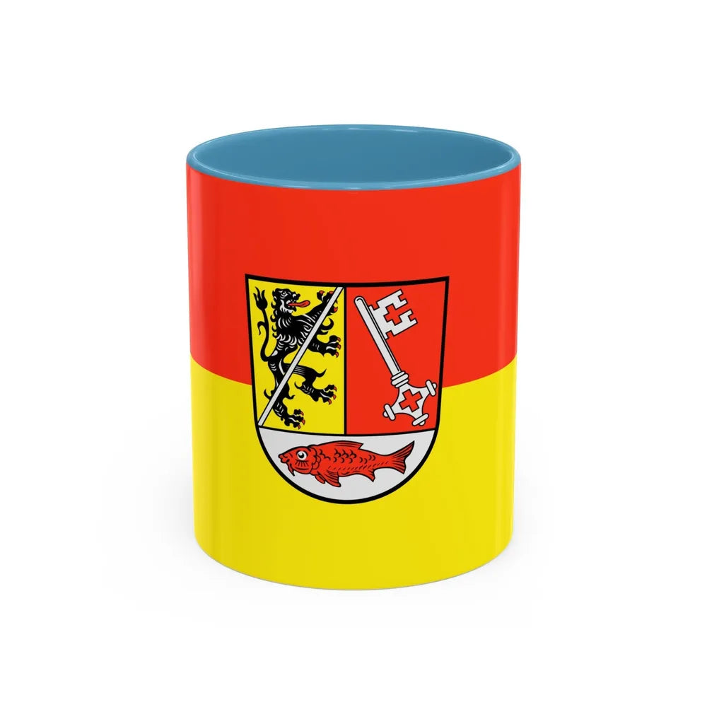 Flag of Forchheim Germany - Accent Coffee Mug-11oz-Light Blue-Go Mug Yourself