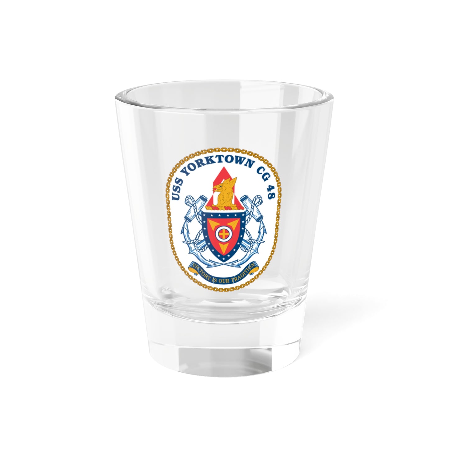 USS Yorktown CG 48 (U.S. Navy) Shot Glass 1.5oz