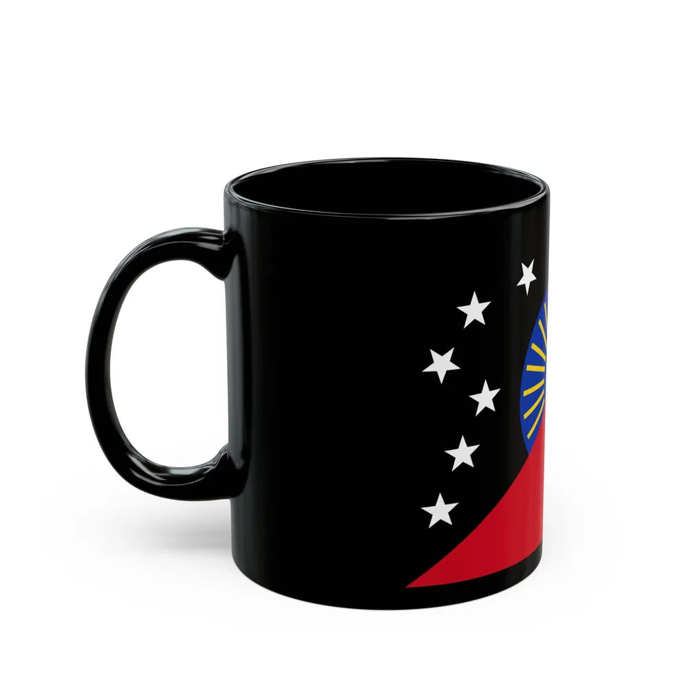 Flag of Sandaun Papa New Guinea - Black Coffee Mug-Go Mug Yourself