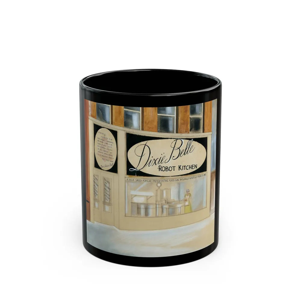 Dixie Belle Robot Kitchen - Black Coffee Mug-11oz-Go Mug Yourself