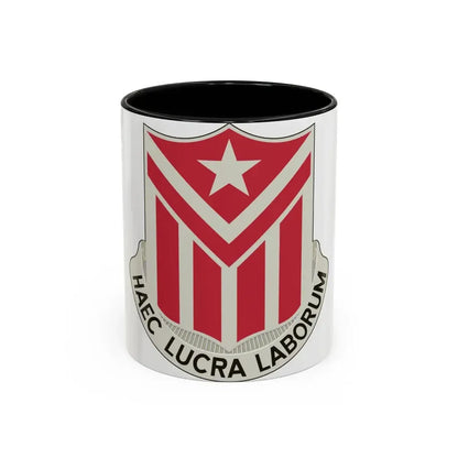 554 Engineer Battalion (U.S. Army) Accent Coffee Mug 11oz Black - Go Mug Yourself