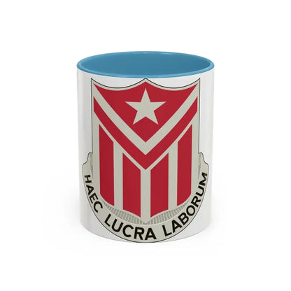 554 Engineer Battalion (U.S. Army) Accent Coffee Mug 11oz Light Blue - Go Mug Yourself