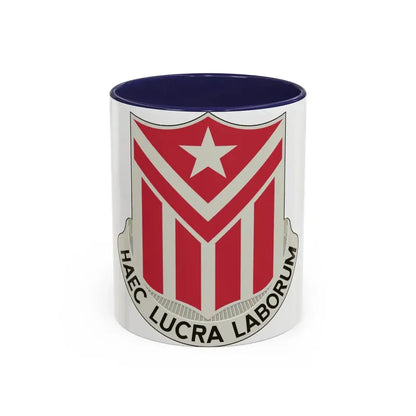 554 Engineer Battalion (U.S. Army) Accent Coffee Mug 11oz Navy - Go Mug Yourself