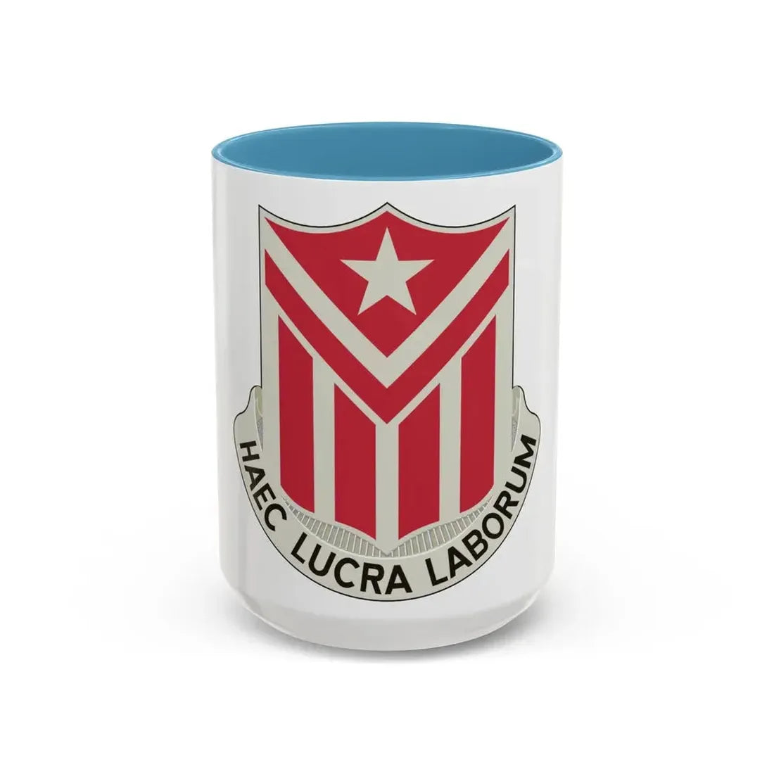 554 Engineer Battalion (U.S. Army) Accent Coffee Mug 15oz Light Blue - Go Mug Yourself