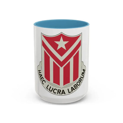 554 Engineer Battalion (U.S. Army) Accent Coffee Mug 15oz Light Blue - Go Mug Yourself