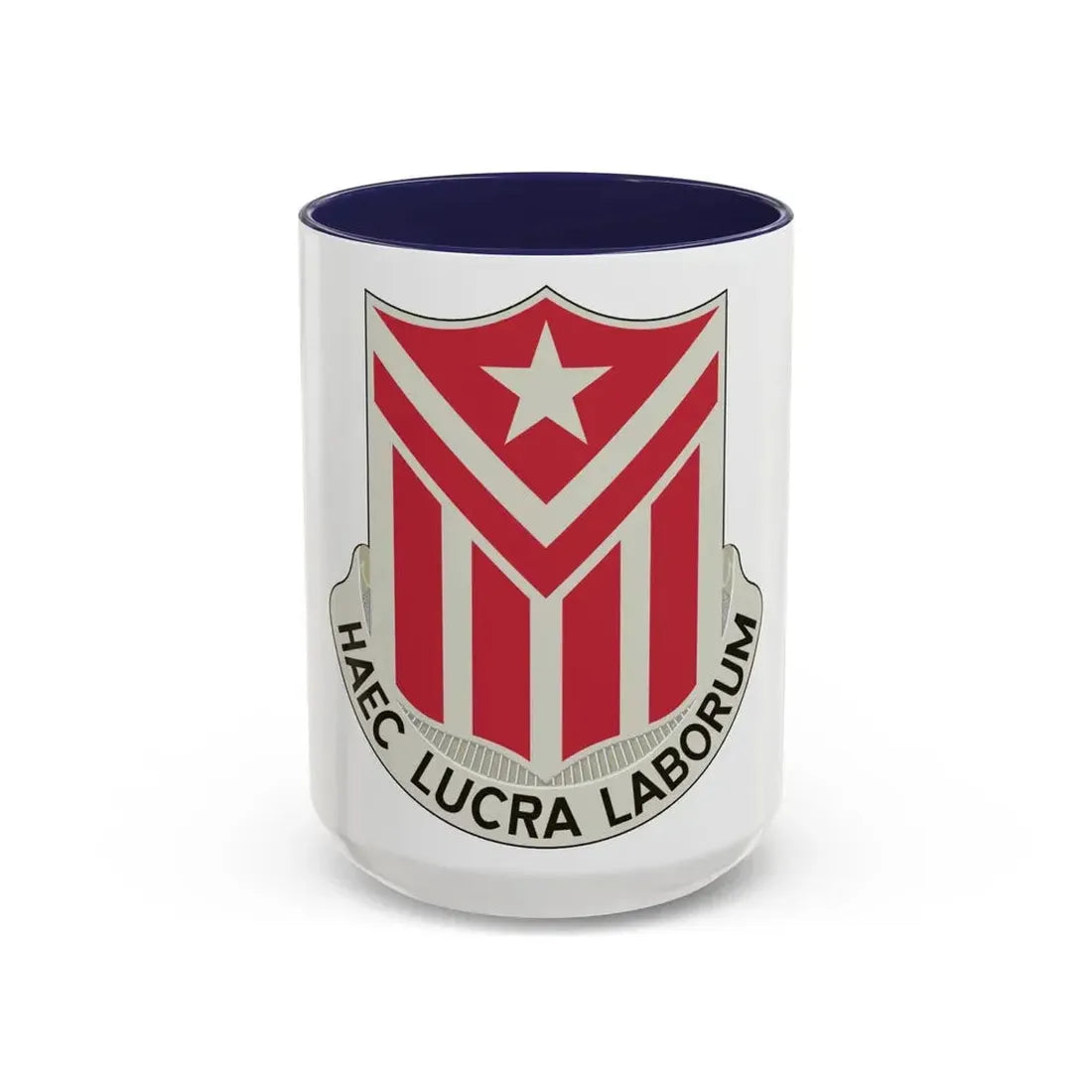 554 Engineer Battalion (U.S. Army) Accent Coffee Mug 15oz Navy - Go Mug Yourself